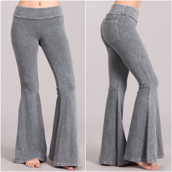 Mineral Washed Terry Palazzo Pants